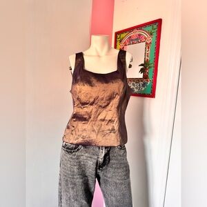 Metallic Sleeveless Top